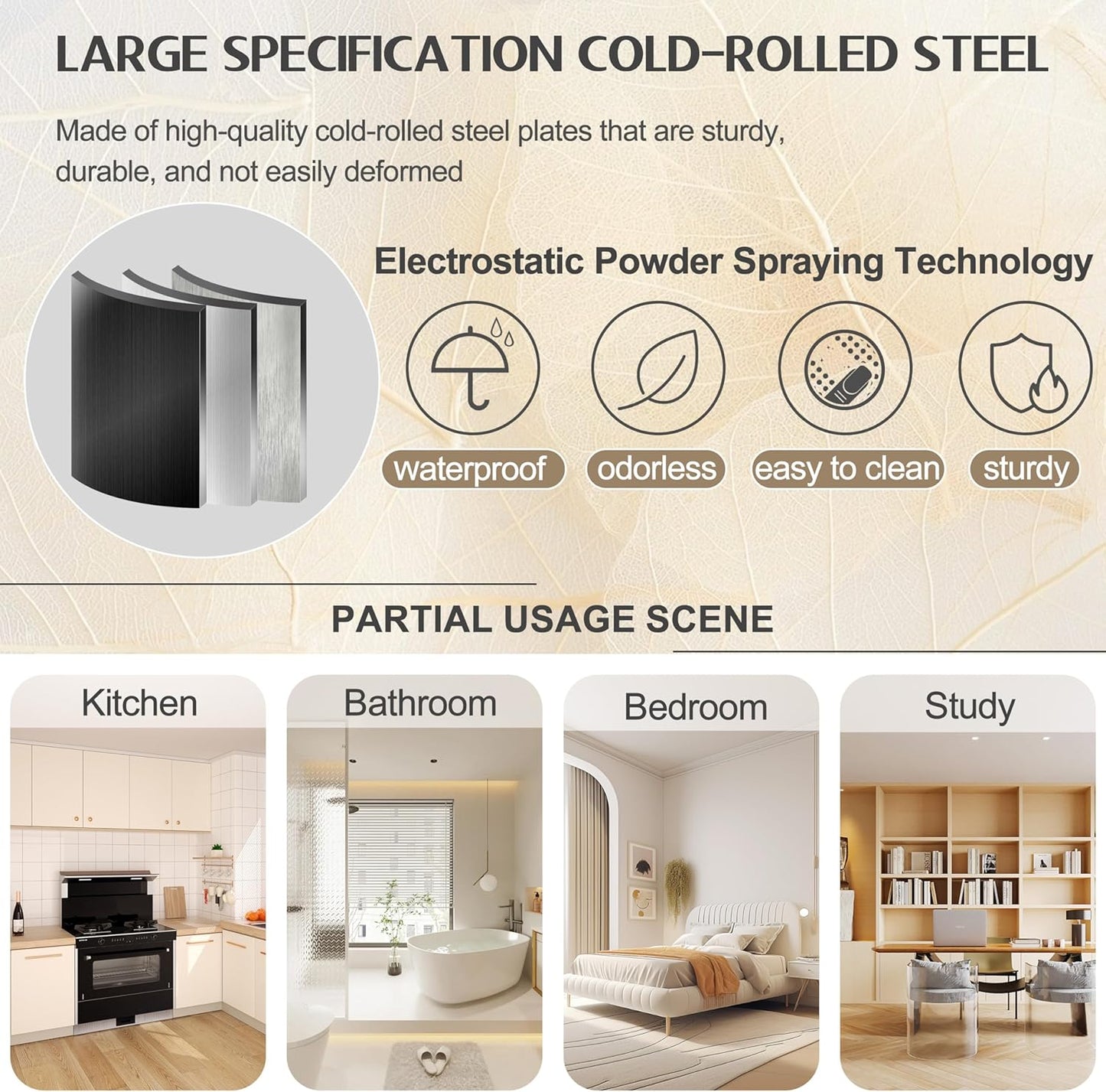 75.2" Tall White Metal Pantry Cabinet with 2 Doors and 5 Adjustable Shelves for Kitchen, Dining Room, Living Room