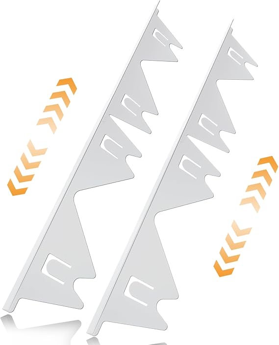 Stove Gap Covers Stainless Steel 2 Pack, Heat Resistant Oven Gap Filler Guards Trim Kit Between Stovetop and Counter