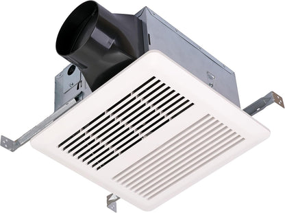 Bathroom Ventilation Exhaust Fan, 100CFM, 0.8 Sone, No Attic Access Required