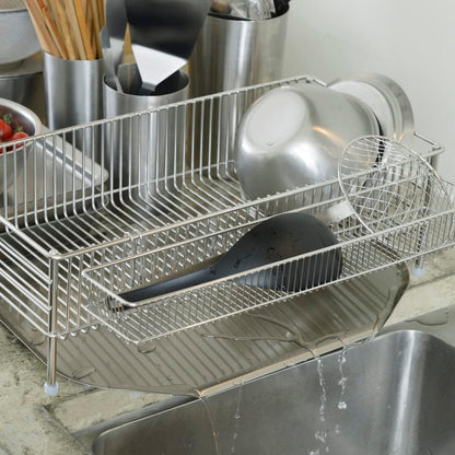 Stainless Steel Slim Vertical Drainer, 3-Piece Set