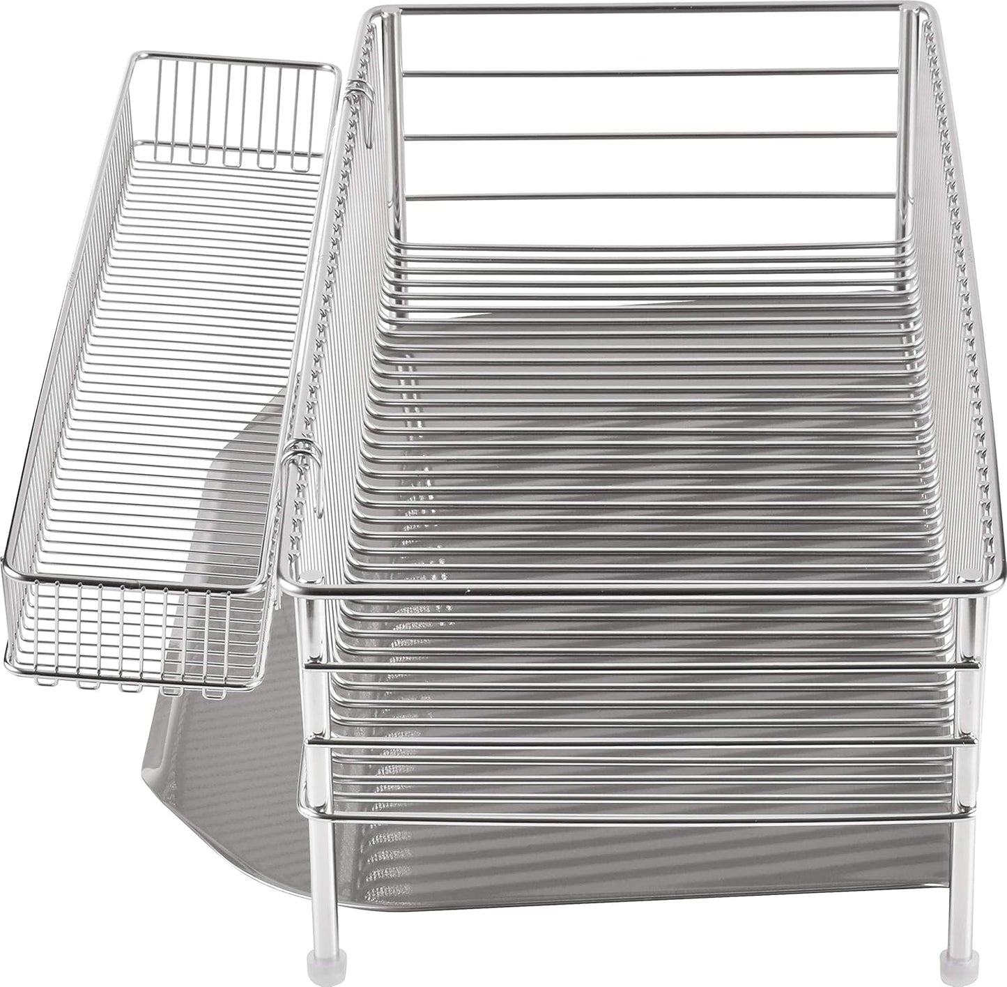 Stainless Steel Slim Vertical Drainer, 3-Piece Set