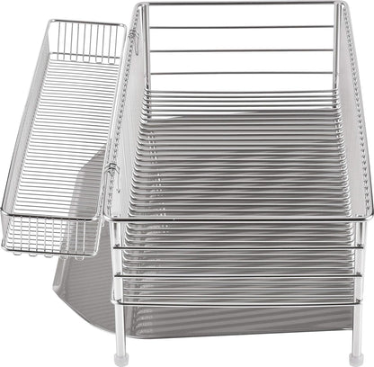 Stainless Steel Slim Vertical Drainer, 3-Piece Set