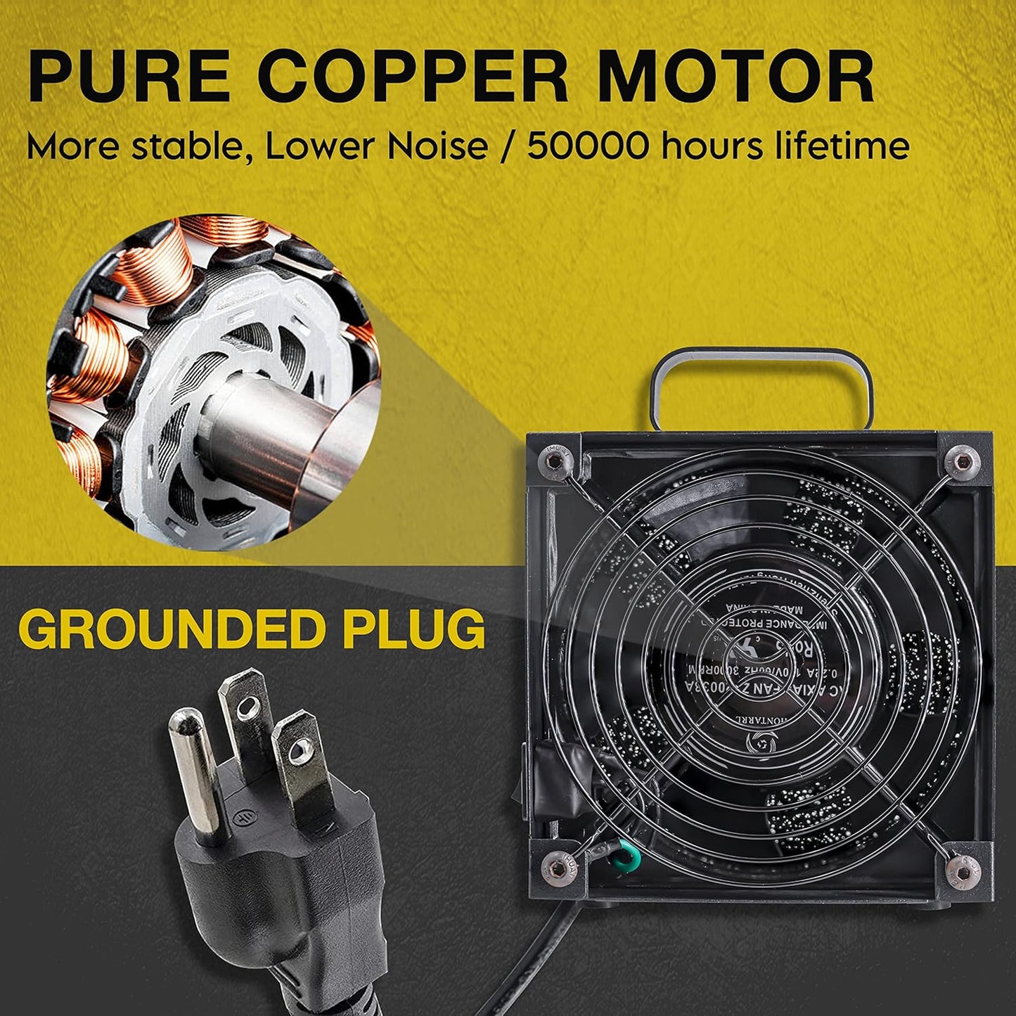 Solder Smoke Absorber Fume Extractor, DIY Smoke Removal Fan for Soldering Station, Black