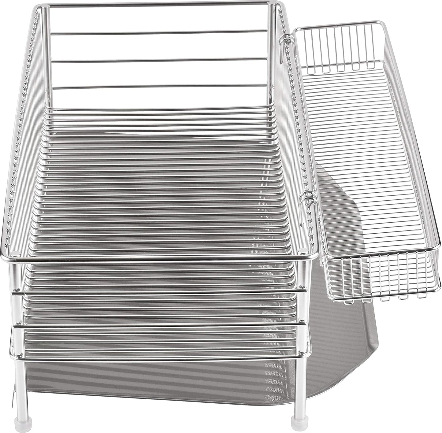 Stainless Steel Slim Vertical Drainer, 3-Piece Set