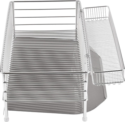 Stainless Steel Slim Vertical Drainer, 3-Piece Set