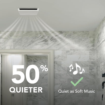 Bathroom Exhaust Fan, 50CFM Energy Star, 2.0 Sones