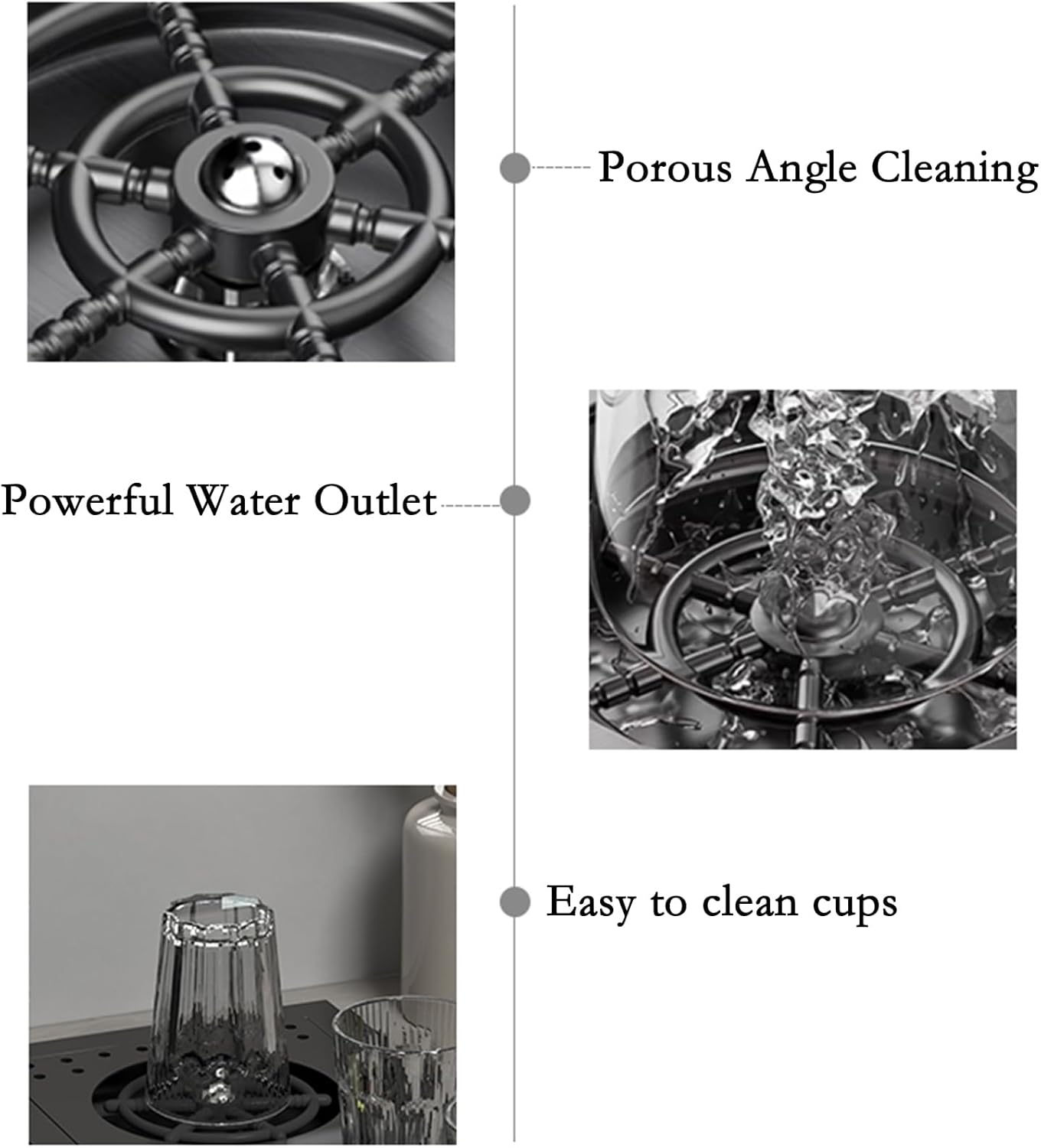 21.6x17.7-Inch Black Stainless Steel Slow Drop Bar Sink for Center Island, Motor Home, Western Style Countertop with Rotating Folding Faucet and Press Cup Washer