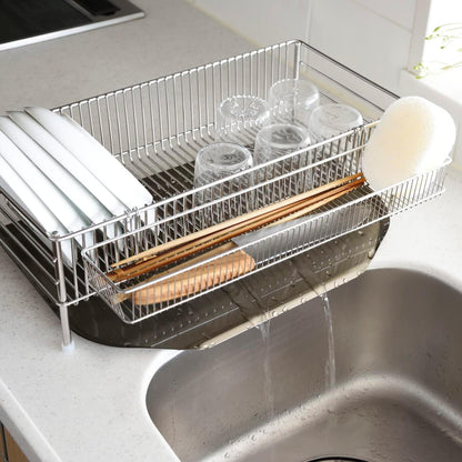 Stainless Steel Slim Vertical Drainer, 3-Piece Set