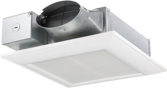Ceiling/Wall Mount Bathroom Exhaust Fan, 50-80-100CFM, WhisperValue Series