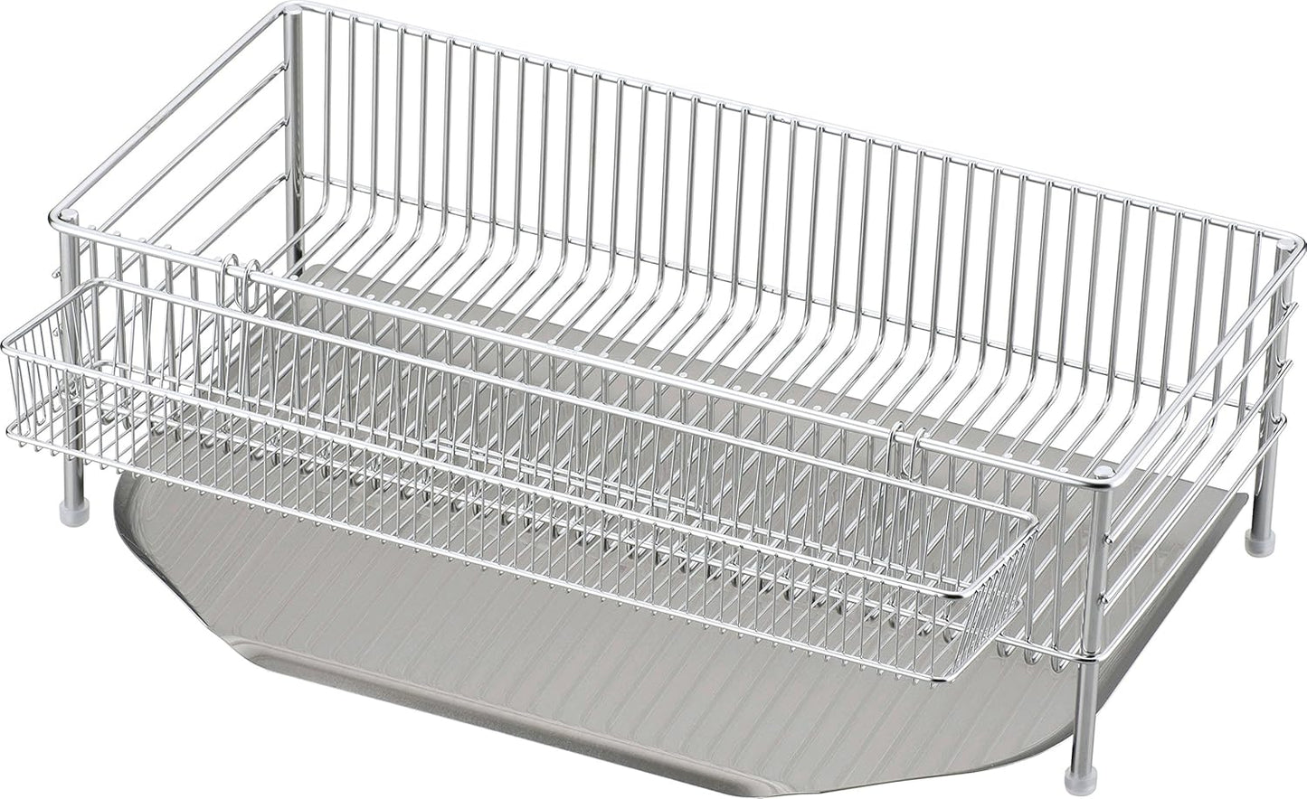 Stainless Steel Slim Vertical Drainer, 3-Piece Set