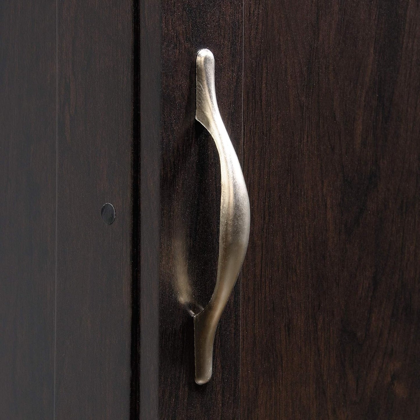 Cinnamon Cherry Pantry Storage Cabinet with Adjustable Shelves