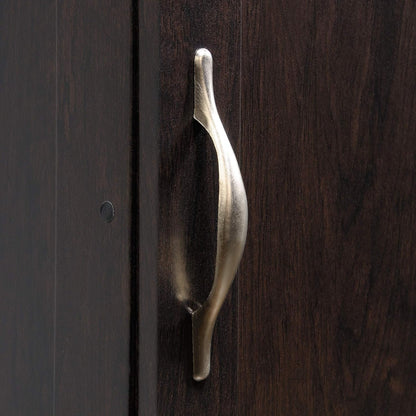 Cinnamon Cherry Pantry Storage Cabinet with Adjustable Shelves