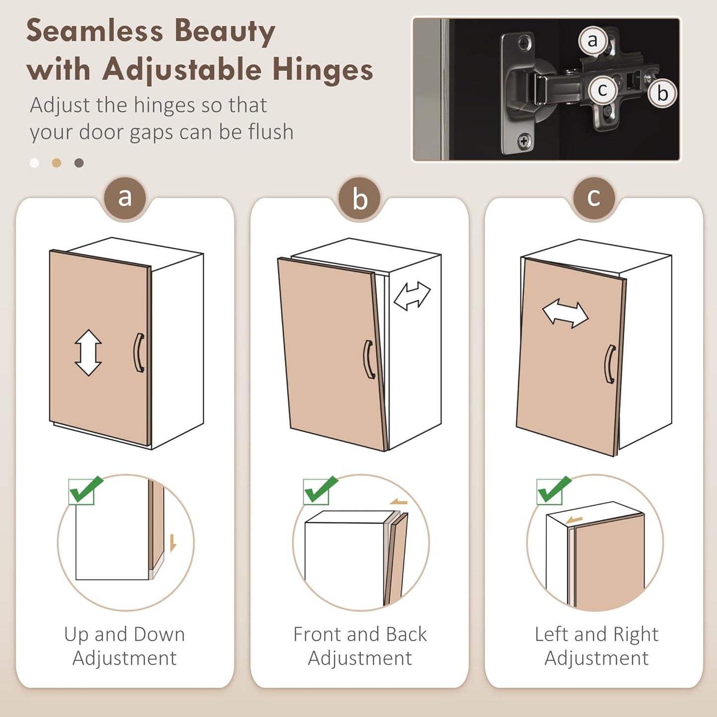 72" Black Freestanding Kitchen Pantry Cabinet with Hutch, Glass Doors, Large Countertop, Adjustable Shelves for Dining Room