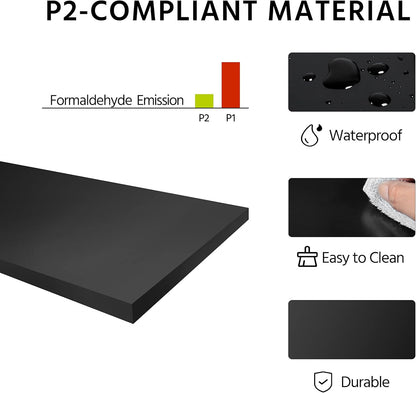 72.5" Black Freestanding Pantry Cabinet with Drawer and 2 Adjustable Shelves for Kitchen, Dining, Bathroom, Hallway