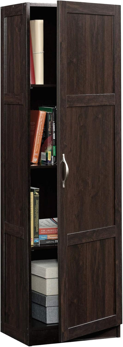 Cinnamon Cherry Pantry Storage Cabinet with Adjustable Shelves
